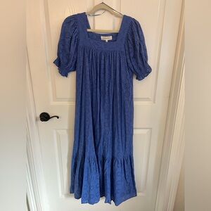 Called to Surf Brass and Roe forever eyelet dress cobalt blue size medium